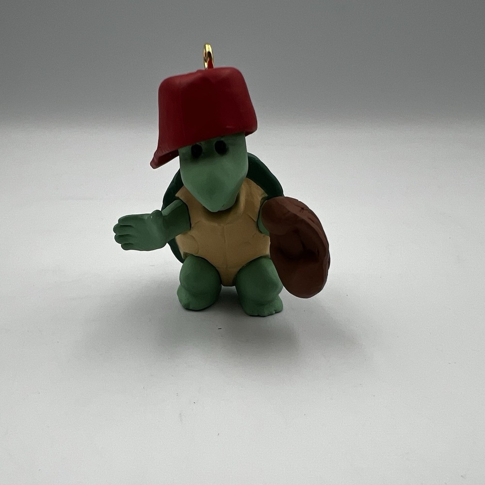 VTG 1991 Hallmark Keepsake Christmas Ornament All-Star Turtle Catcher‎ Baseball